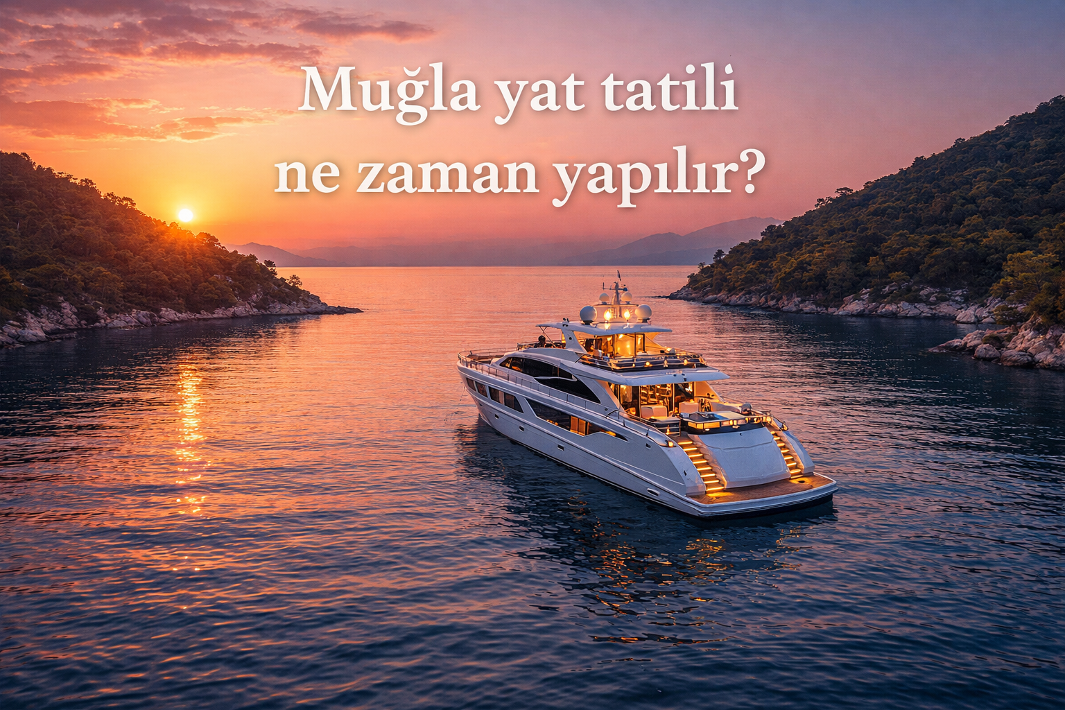 Muğla Yat Tatili İçin En İyi Zaman:Muğla Yat Tatili Ne Zaman Yapılır?(2026 Rehber)